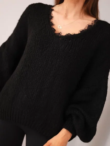 Džemper Kesi Włoski crna