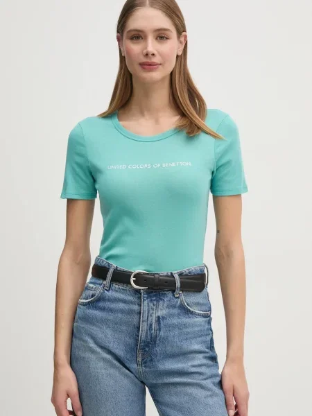 Тениска United Colors of Benetton червено