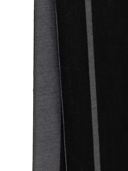 Fular Moschino cu franjuri negru