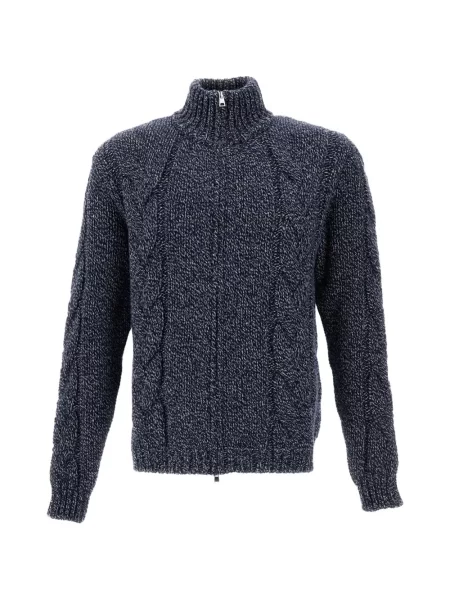 Cardigan Customer Lovers tricotate albastru