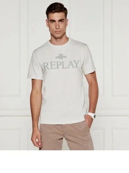 Replay Tricou alb