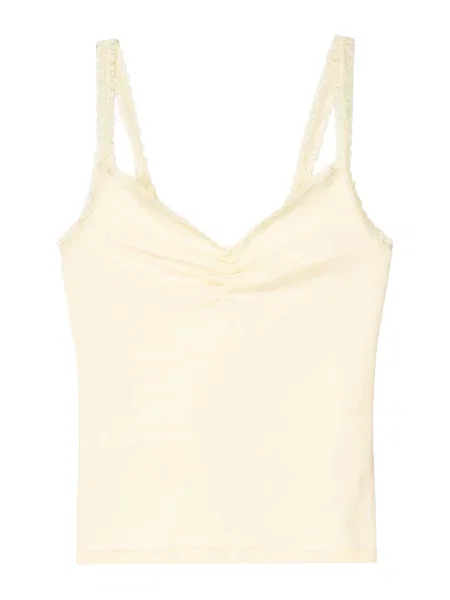 Bershka Top pastel galben