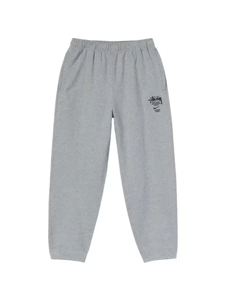 Pantaloni Nike din fleece alergare gri