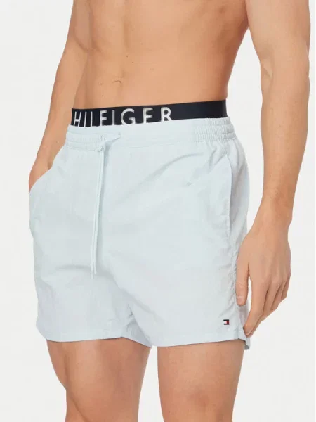 Plavecké šortky Tommy Hilfiger bílé