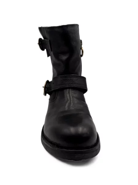 Botine Fiorentini + Baker din piele cu cataramă negru