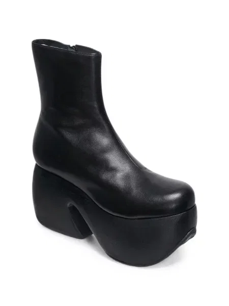Cizme scurte Comme Des Garçons cu platformă negru