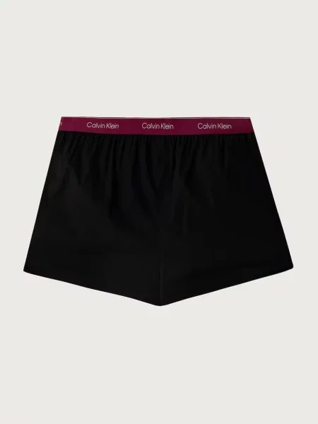 Pánske boxerky Calvin Klein Boxer Slim black bodies w/ poseidon blue/plein čierna