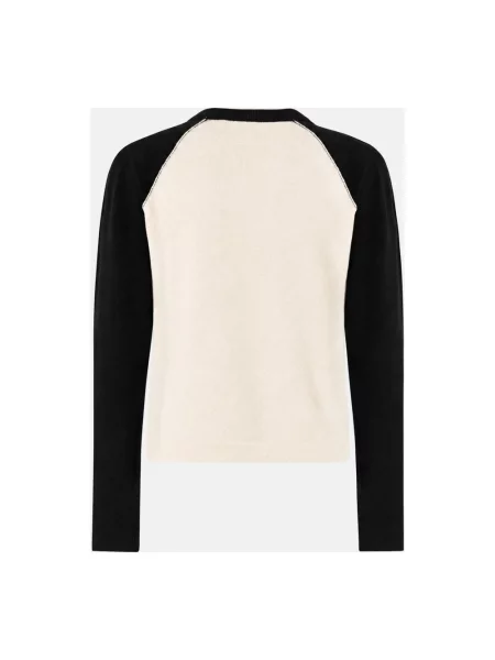 Lniany sweter Pinko czarny