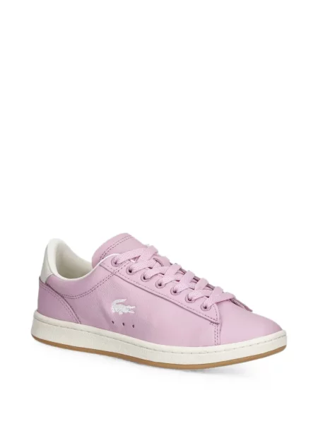Sneakerși Lacoste cu broderie roz