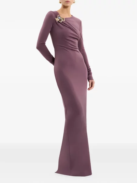 Rochie maxi Rebecca Vallance lungă de costum violet
