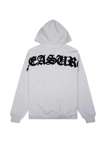 Majica s kapuljačom Pleasures s vezom siva
