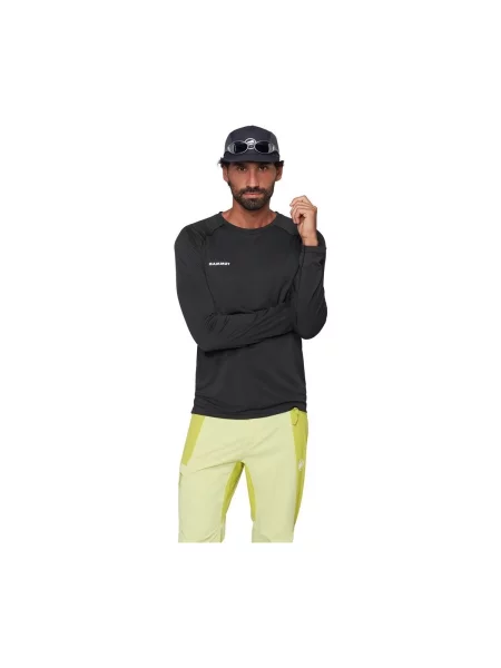 Pánske tričko longsleeve Mammut Ducan FL black čierna
