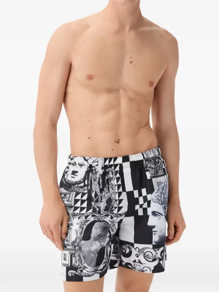 Slip de baie Versace negru