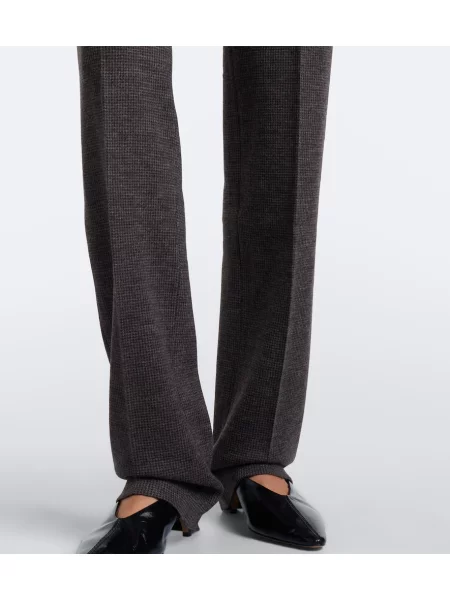 Volnene hlače Ralph Lauren Collection rjava