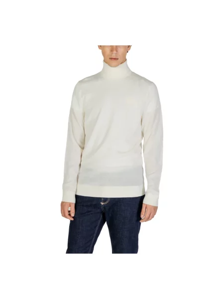 Golf Calvin Klein Jeans wełniany biały