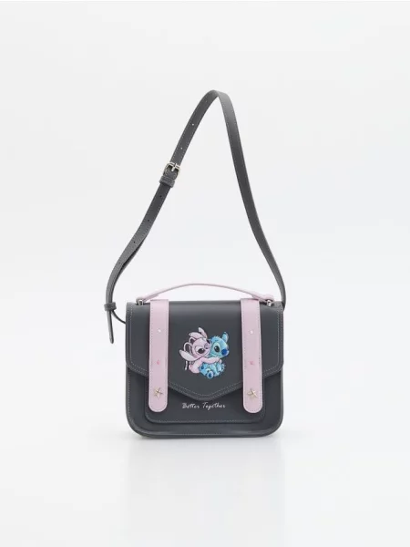 Reserved Geantă Lilo & Stitch gri-închis gri