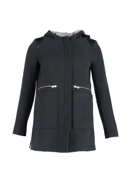 Geacă Maje cu glugă albastru