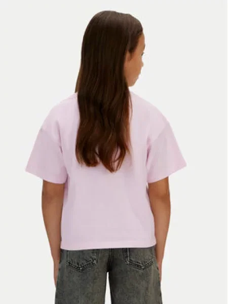 Calvin Klein Jeans Póló Logo Boxy Fit rózsaszín