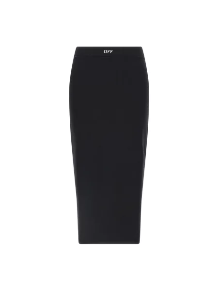 Spódnica midi Off-white elegancka do kolan biała