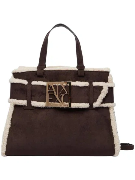 Kabelka Armani Exchange hnedá