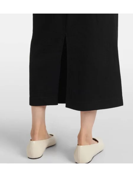 Rochie midi Toteme din jerseu până la genunchi de costum negru