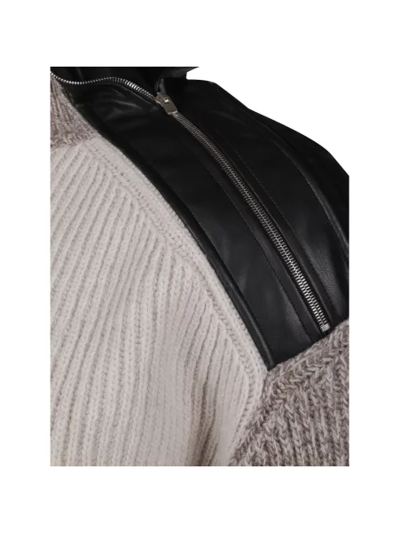 Lniany sweter Stella Mccartney szary