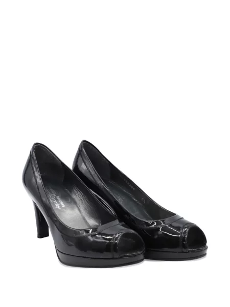 Pantofi cu toc Stuart Weitzman din piele de lac negru