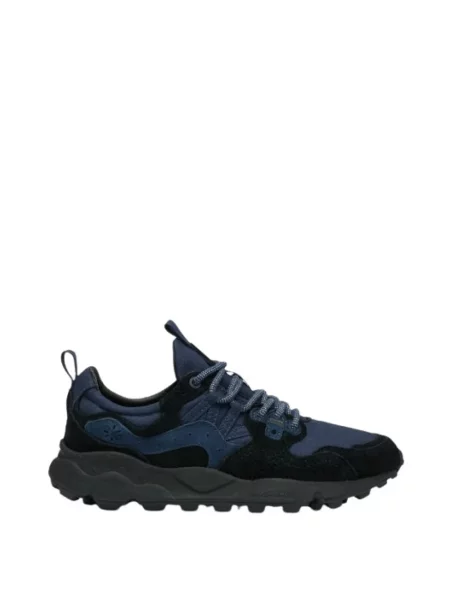 Sneakersy Flower Mountain zamszowe w kwiatki niebieskie