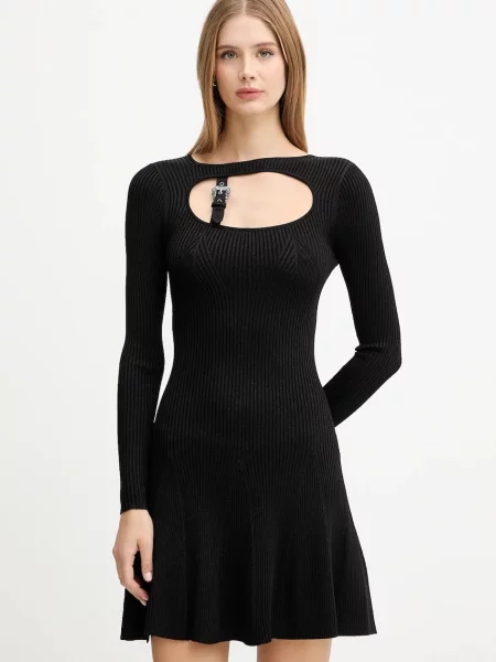 Versace Jeans Couture rochie mini evazați negru