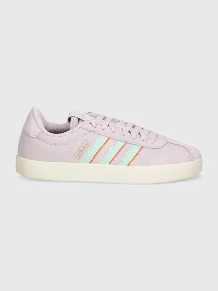 Замшевые кроссовки Adidas фиолетовые