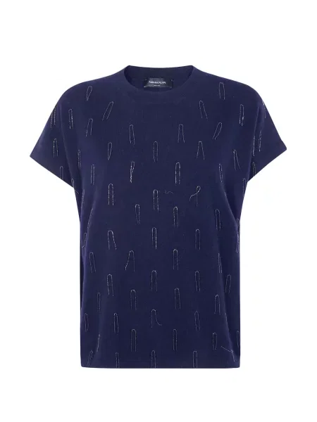 Scurt tricou Fabiana Filippi albastru