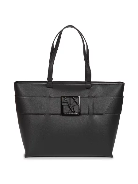 Shopper torbica Armani Exchange črna