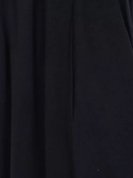 Вълнени препасан панталон Yohji Yamamoto черно