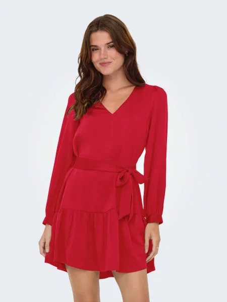 ONLY Rochie ONLNEW ALENA cireș roșu