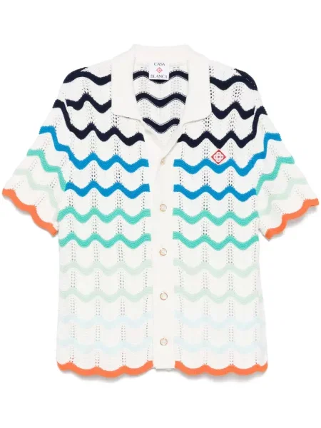 Košulja Casablanca s prijelazom boje bijela