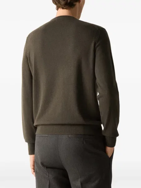 Pulover Zegna din cașmir verde
