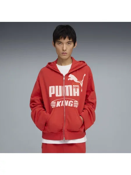 PUMA bluza z kapturem KING Sportstyle Akcesoria S czerwony