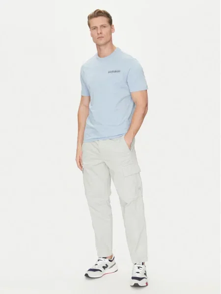 Napapijri T-Shirt S-Sovana Γαλάζιο Regular Fit