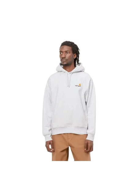 Carhartt WIP bluza z kapturem melanżowa szary