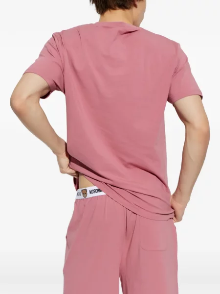 Piżama Moschino różowa