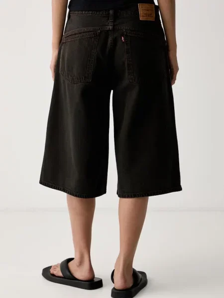 Levi's szorty jeansowe SUPER BAGGY JORT brązowe