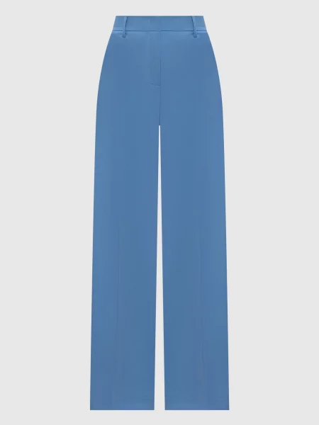 Шерстяные брюки Max Mara Weekend голубые