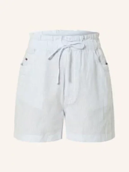 Tommy Jeans Šortky S Pruhy tmavě modrá bílá