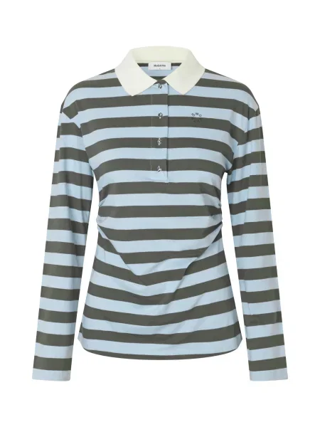Modström Tricou albastru deschis / oliv alb