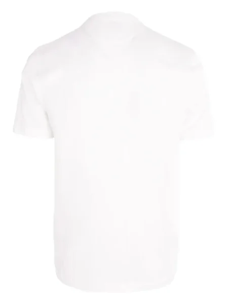 Tricou Eleventy cu decolteu rotund alb