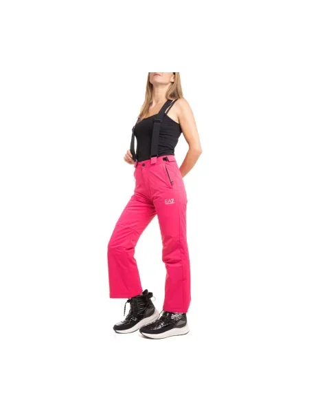 Pantaloni Emporio Armani Ea7 roșu