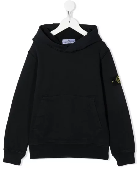 Bluza z kapturem dziecięca Stone Island niebieska