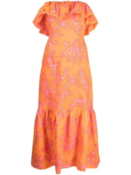 Rochie Rhode cu imagine de costum portocaliu