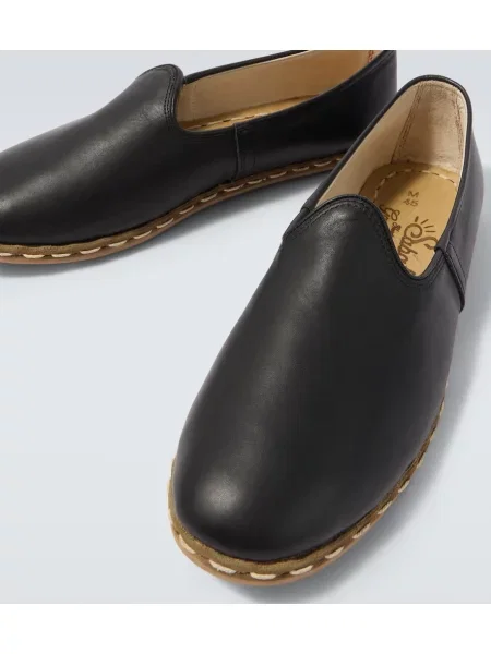 Chiloți Sabah din piele slip-on negru