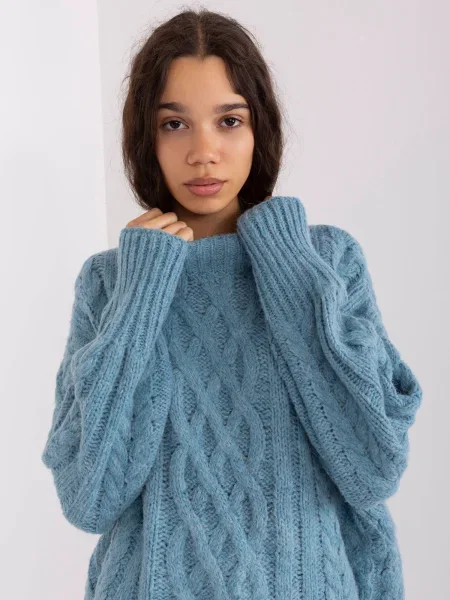 Pulover Fashionhunters albastru